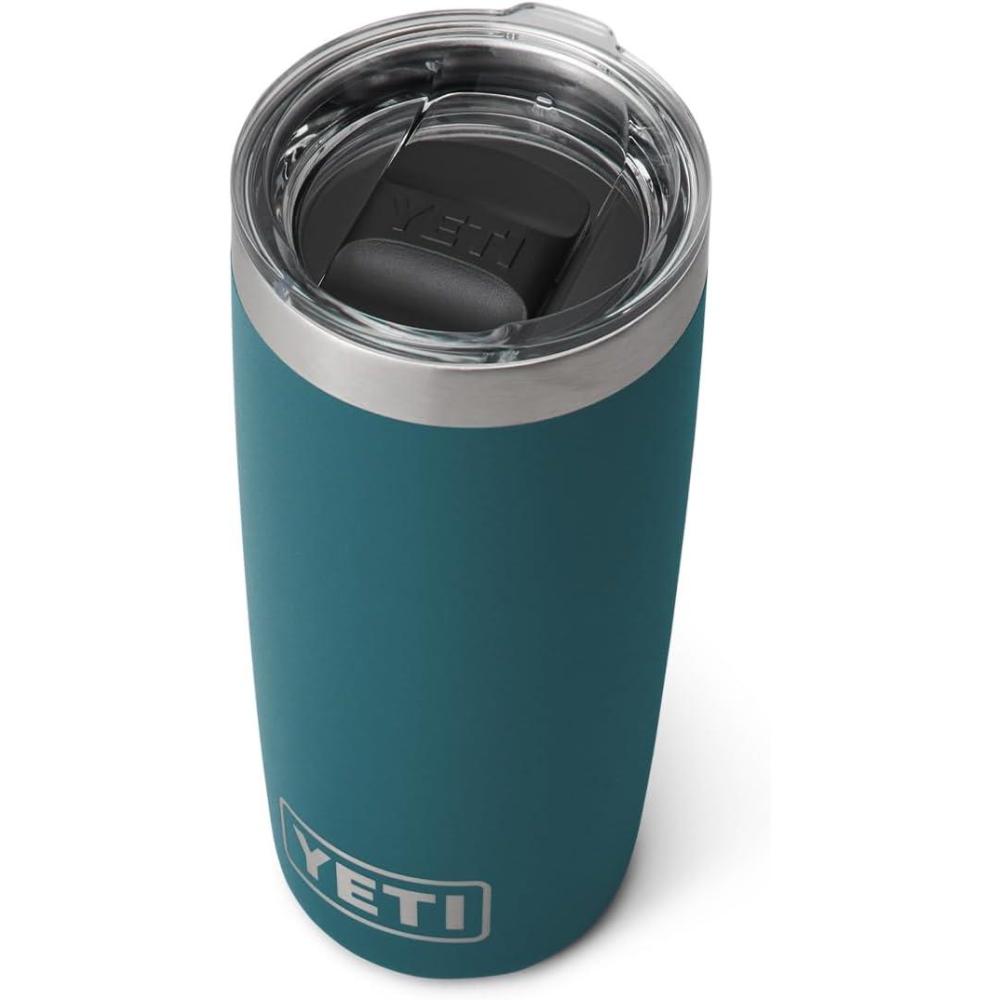 imageYETI Rambler 10 oz Tumbler Stainless Steel Vacuum Insulated with MagSlider Lid WhiteAgave Teal