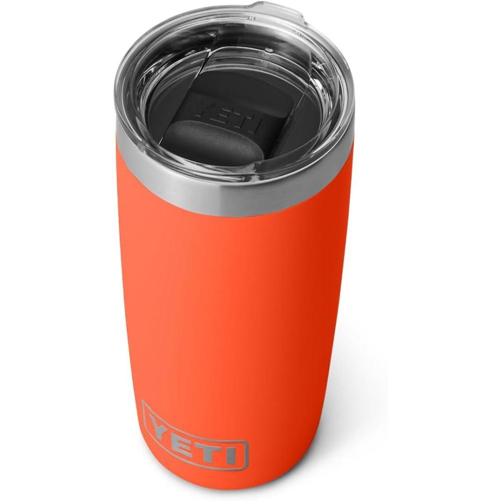 imageYETI Rambler 10 oz Tumbler Stainless Steel Vacuum Insulated with MagSlider Lid WhitePapaya