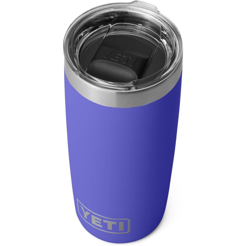 imageYETI Rambler 10 oz Tumbler Stainless Steel Vacuum Insulated with MagSlider Lid WhiteUltra Marine Violet