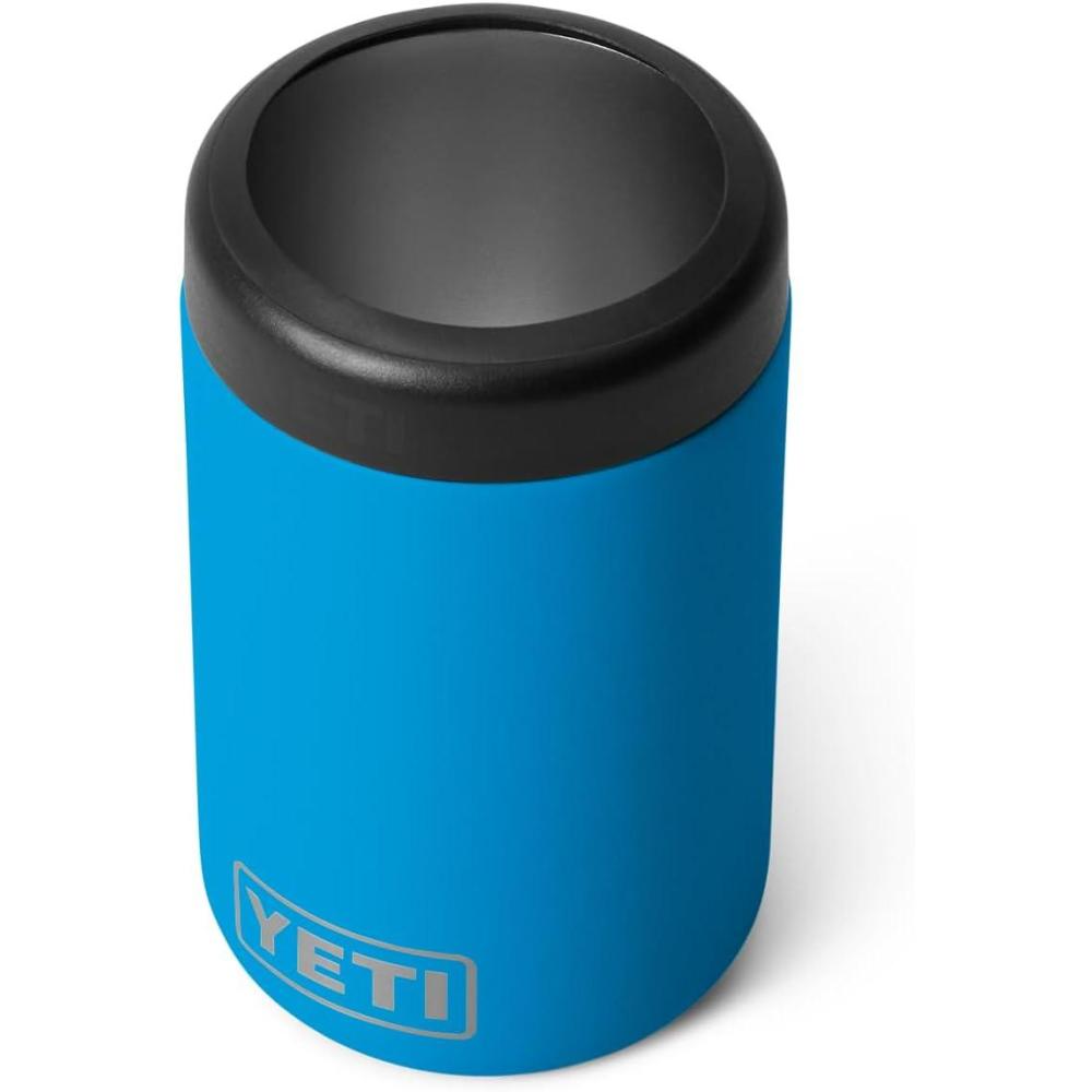 imageYETI Rambler 12 oz Colster Can Insulator for Standard Size Cans Stainless NO CAN INSERTBig Wave Blue No Can Insert