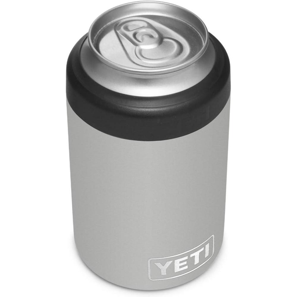 imageYETI Rambler 12 oz Colster Can Insulator for Standard Size Cans Stainless NO CAN INSERTGranite Gray