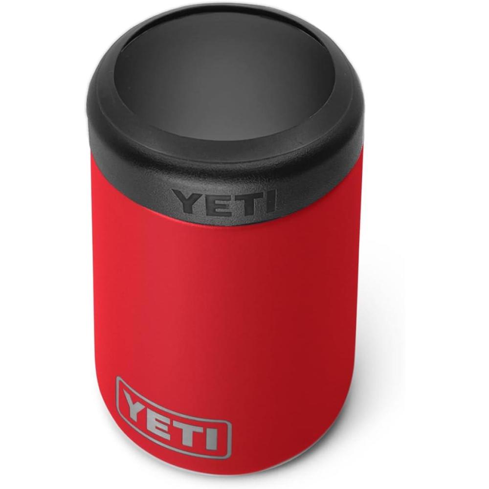 imageYETI Rambler 12 oz Colster Can Insulator for Standard Size Cans Stainless NO CAN INSERTRescue Red No Can Insert