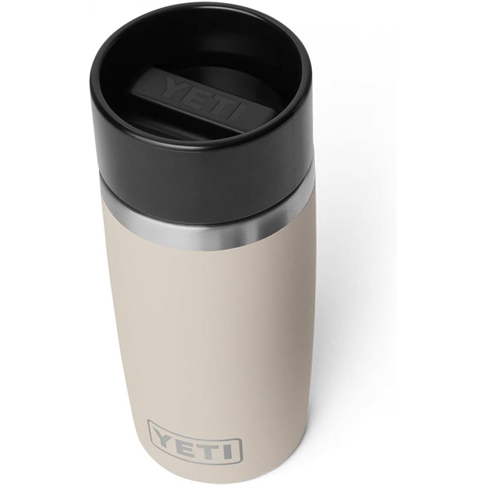 imageYETI Rambler 12 oz Travel Bottle Stainless Steel Vacuum Insulated with Leakproof Commuter Cap BlackCape Taupe
