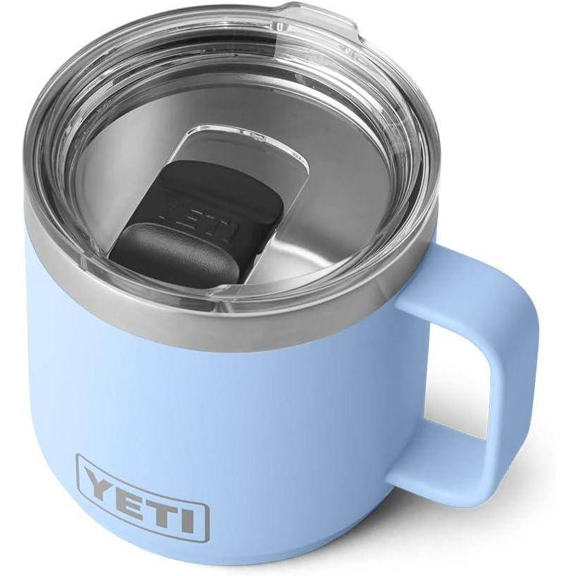 imageYETI Rambler 14 oz Stackable Mug Vacuum Insulated Stainless Steel with MagSlider LidBig Sky Blue