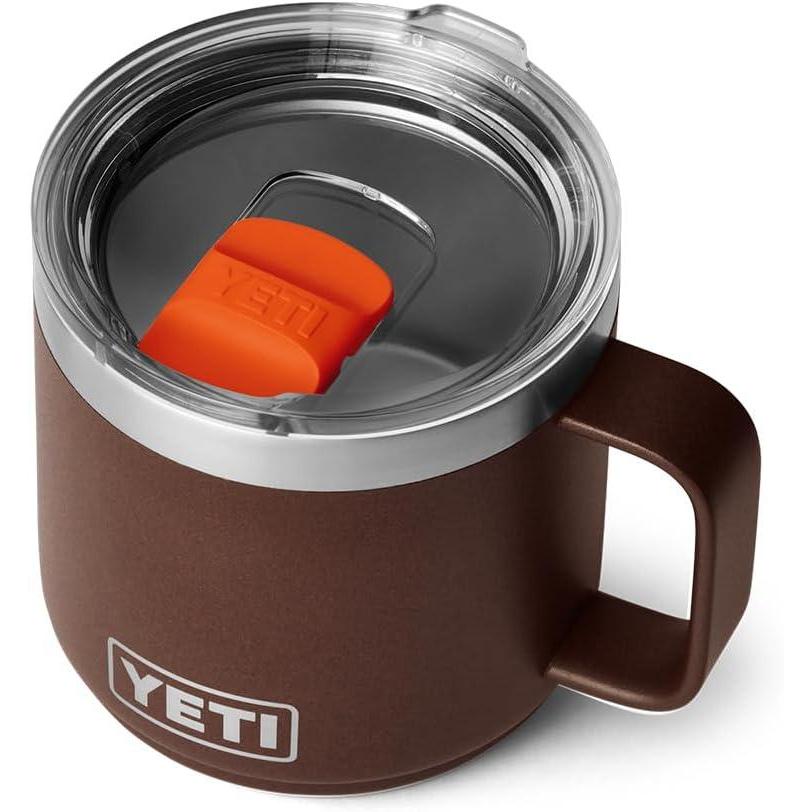 imageYETI Rambler 14 oz Stackable Mug Vacuum Insulated Stainless Steel with MagSlider LidWetlands Brown