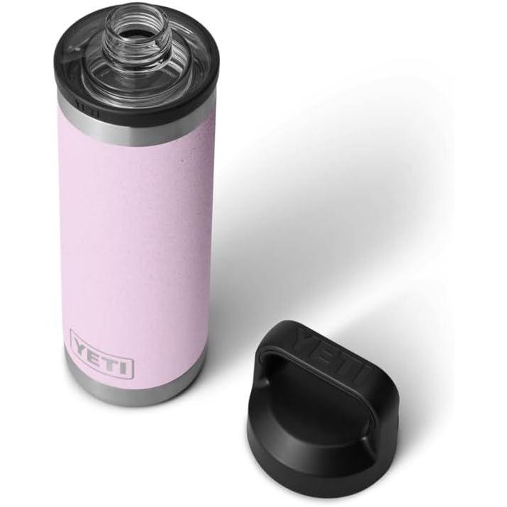 imageYETI Rambler 18 oz Bottle Vacuum Insulated Stainless Steel with Chug Cap WhiteCherry Blossom