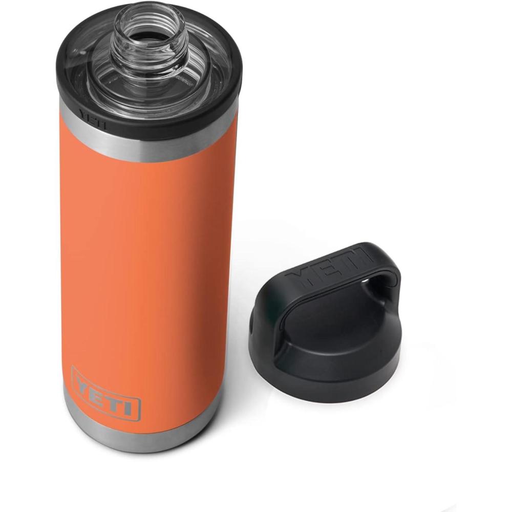 imageYETI Rambler 18 oz Bottle Vacuum Insulated Stainless Steel with Chug Cap WhiteHigh Desert Clay