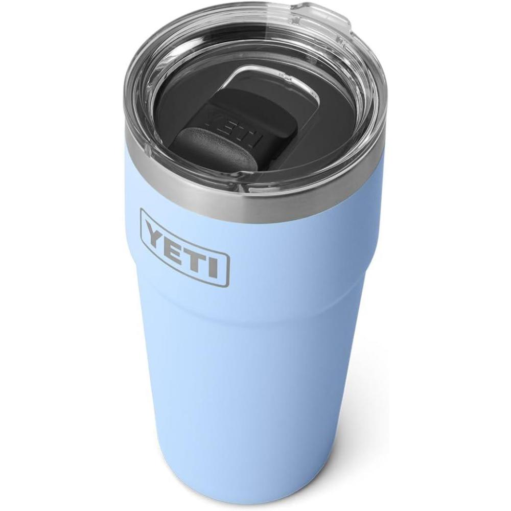 imageYETI Rambler 20 oz Stackable Tumbler Stainless Steel Vacuum Insulated with MagSlider LidBig Sky Blue
