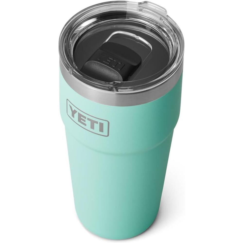 imageYETI Rambler 20 oz Stackable Tumbler Stainless Steel Vacuum Insulated with MagSlider LidSeafoam