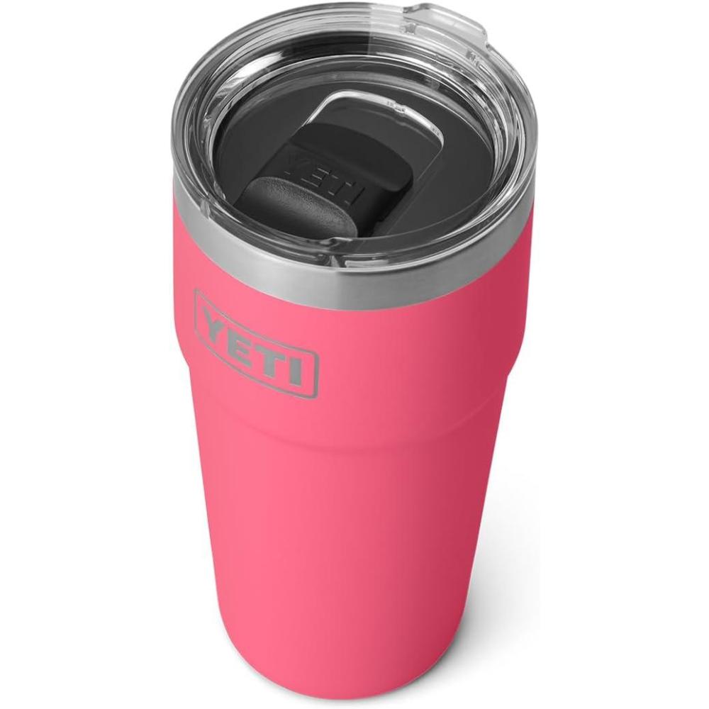 imageYETI Rambler 20 oz Stackable Tumbler Stainless Steel Vacuum Insulated with MagSlider LidTropical Pink