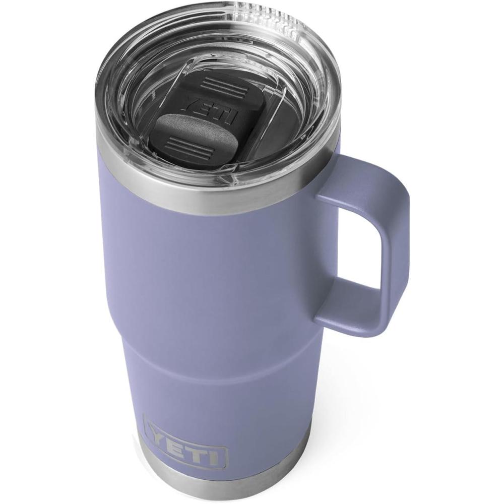 imageYETI Rambler 20 oz Travel Mug Stainless Steel Vacuum Insulated with Stronghold LidCosmic Lilac