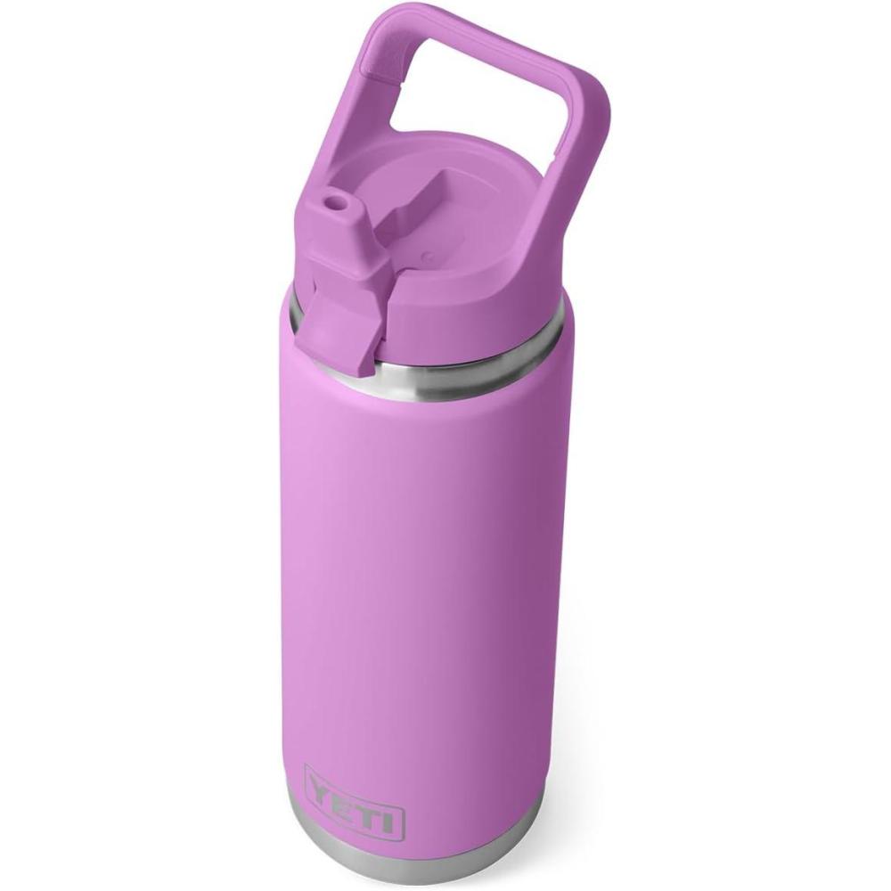 imageYETI Rambler 26 oz Bottle Vacuum Insulated Stainless Steel with Color Matching Straw CapDesert Bloom