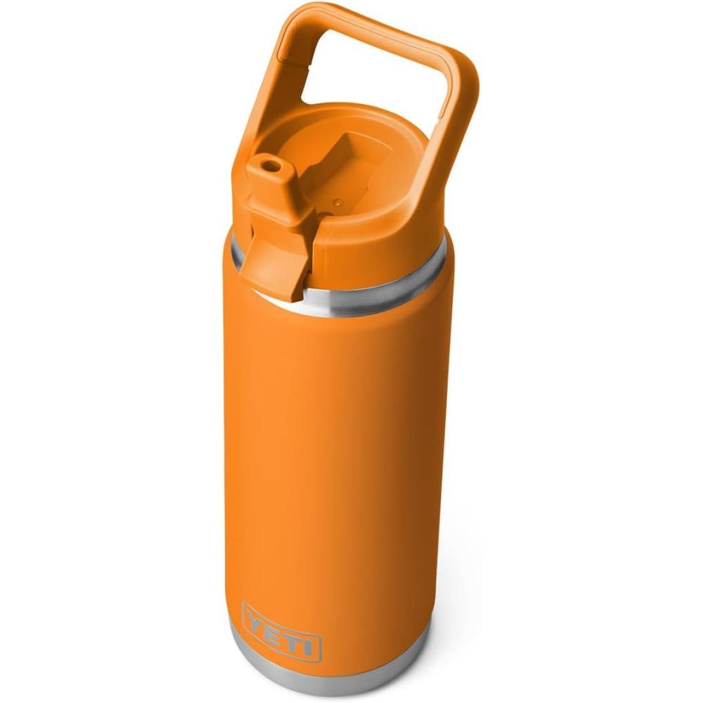 imageYETI Rambler 26 oz Bottle Vacuum Insulated Stainless Steel with Color Matching Straw CapKing Crab