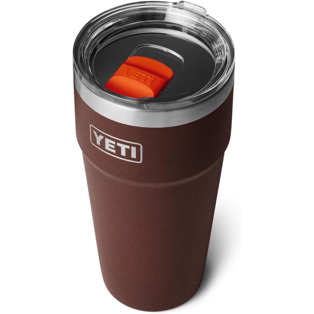 imageYETI Rambler 30 oz Stackable Tumbler Stainless Steel Vacuum Insulated with MagSlider LidWetlands Brown