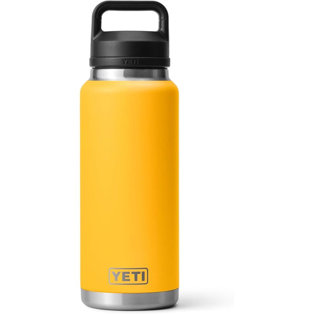 imageYETI Rambler 36 oz Bottle Vacuum Insulated Leakproof Stainless Steel with Chug CapAlpine Yellow