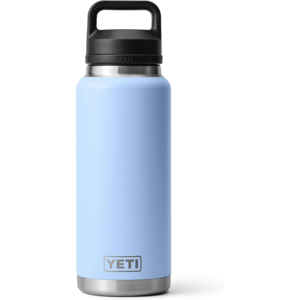 imageYETI Rambler 36 oz Bottle Vacuum Insulated Leakproof Stainless Steel with Chug CapBig Sky Blue