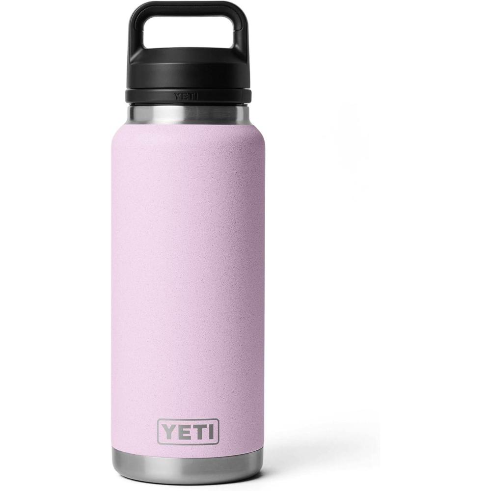 imageYETI Rambler 36 oz Bottle Vacuum Insulated Leakproof Stainless Steel with Chug CapCherry Blossom  Textured