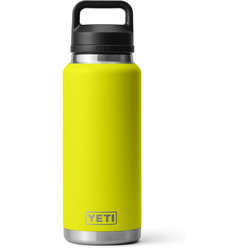 imageYETI Rambler 36 oz Bottle Vacuum Insulated Leakproof Stainless Steel with Chug CapFirefly Yellow
