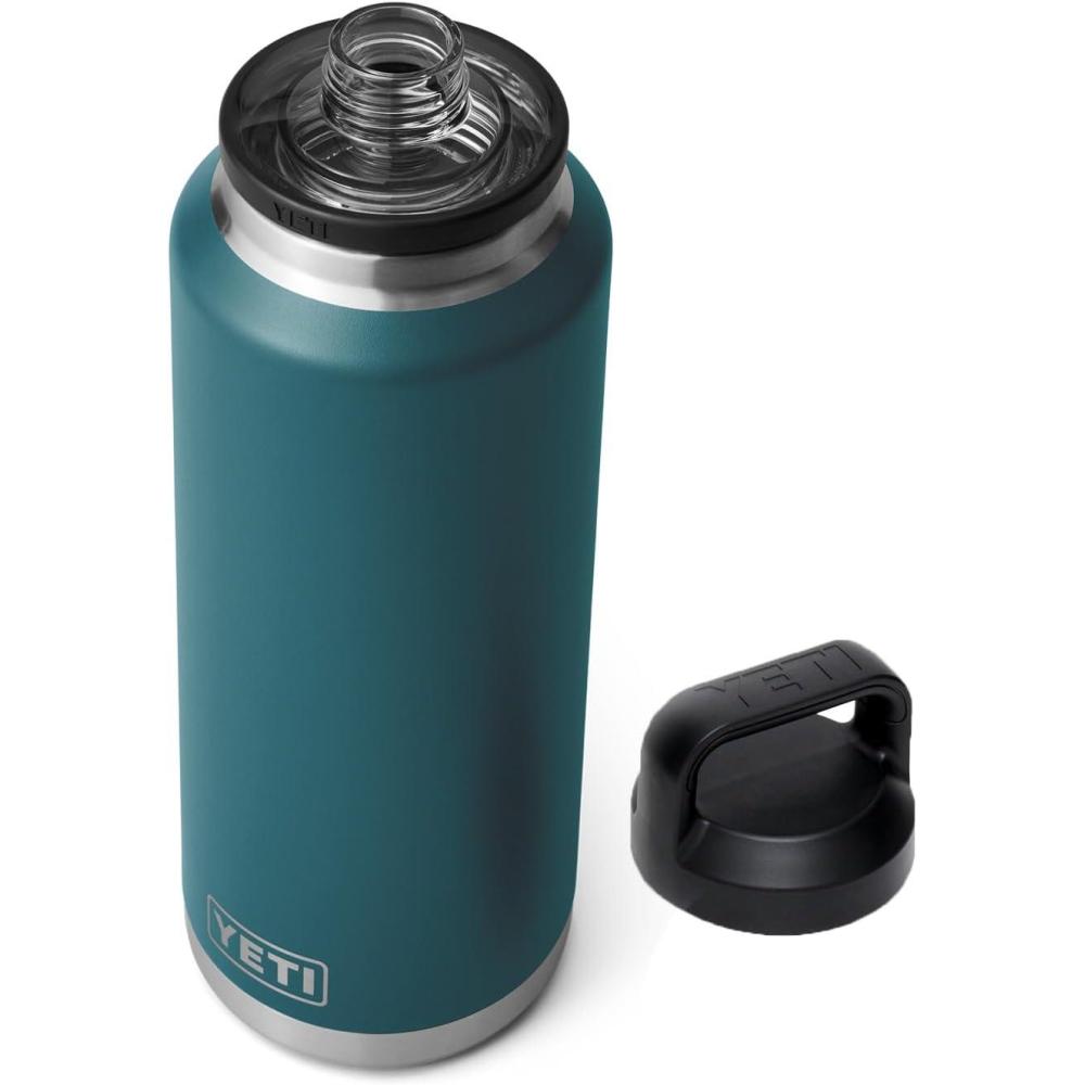 imageYETI Rambler 46 oz Bottle Vacuum Insulated Leakproof Stainless Steel with Chug CapAgave Teal