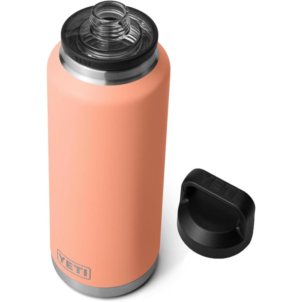 imageYETI Rambler 46 oz Bottle Vacuum Insulated Leakproof Stainless Steel with Chug CapLowcountry Peach