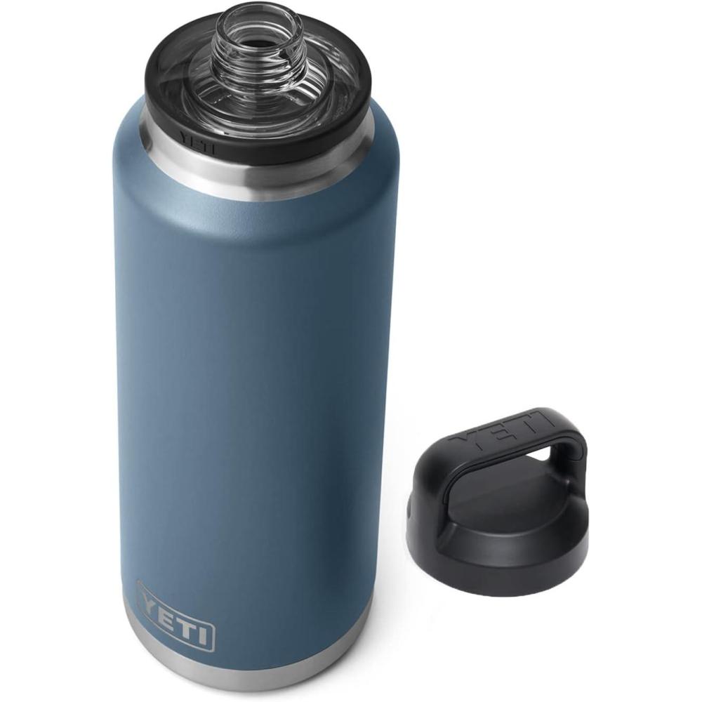 imageYETI Rambler 46 oz Bottle Vacuum Insulated Leakproof Stainless Steel with Chug CapNordic Blue