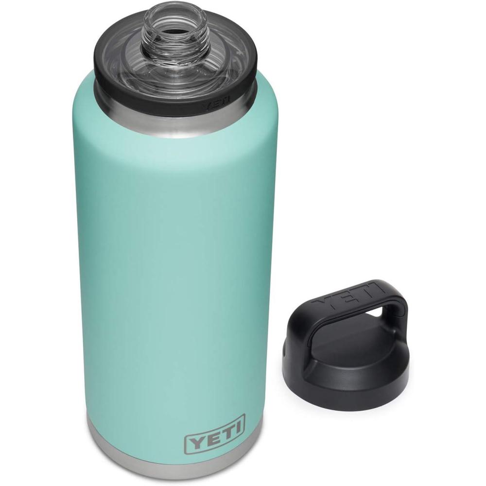 imageYETI Rambler 46 oz Bottle Vacuum Insulated Leakproof Stainless Steel with Chug CapSeafoam