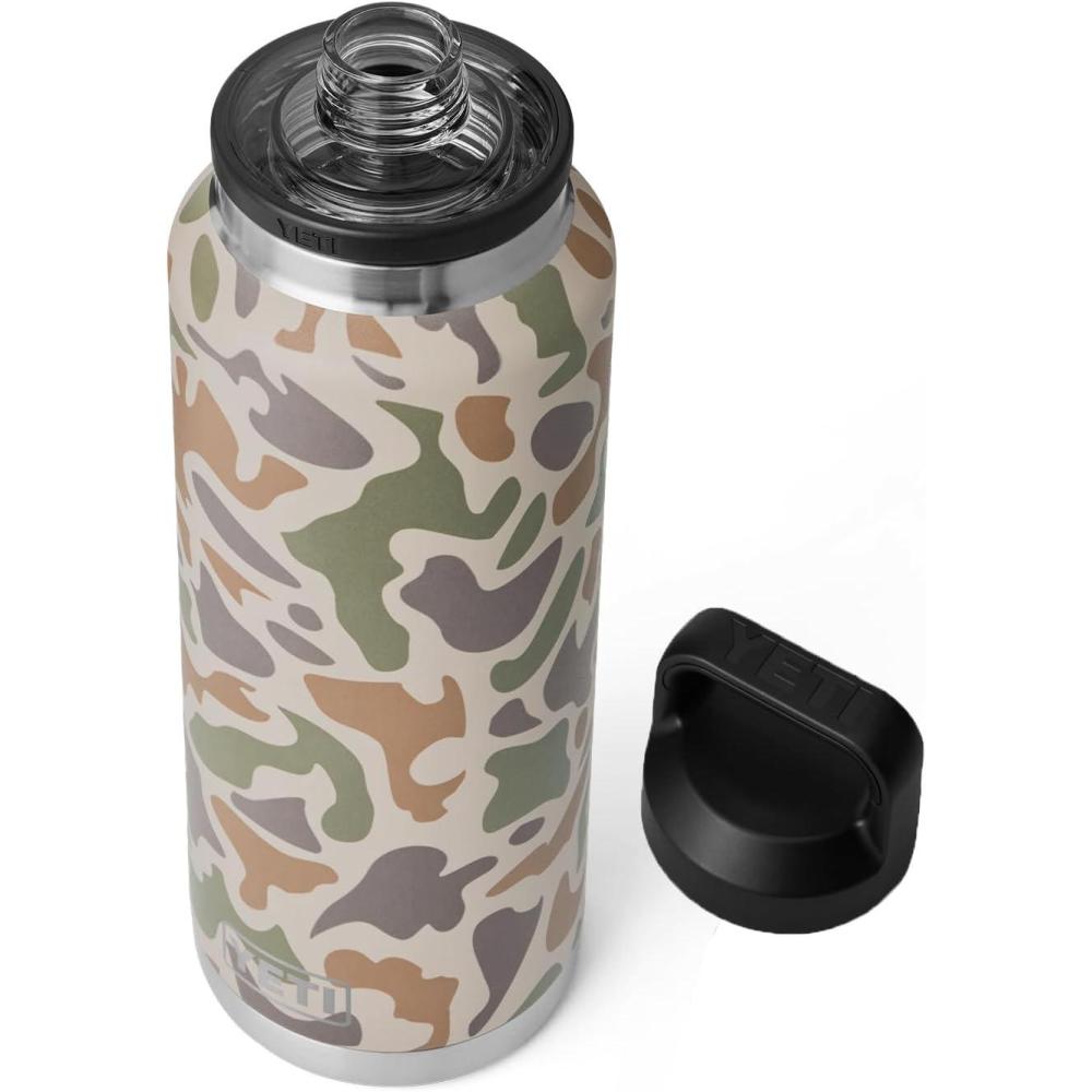 imageYETI Rambler 46 oz Bottle Vacuum Insulated Leakproof Stainless Steel with Chug CapTan Camo