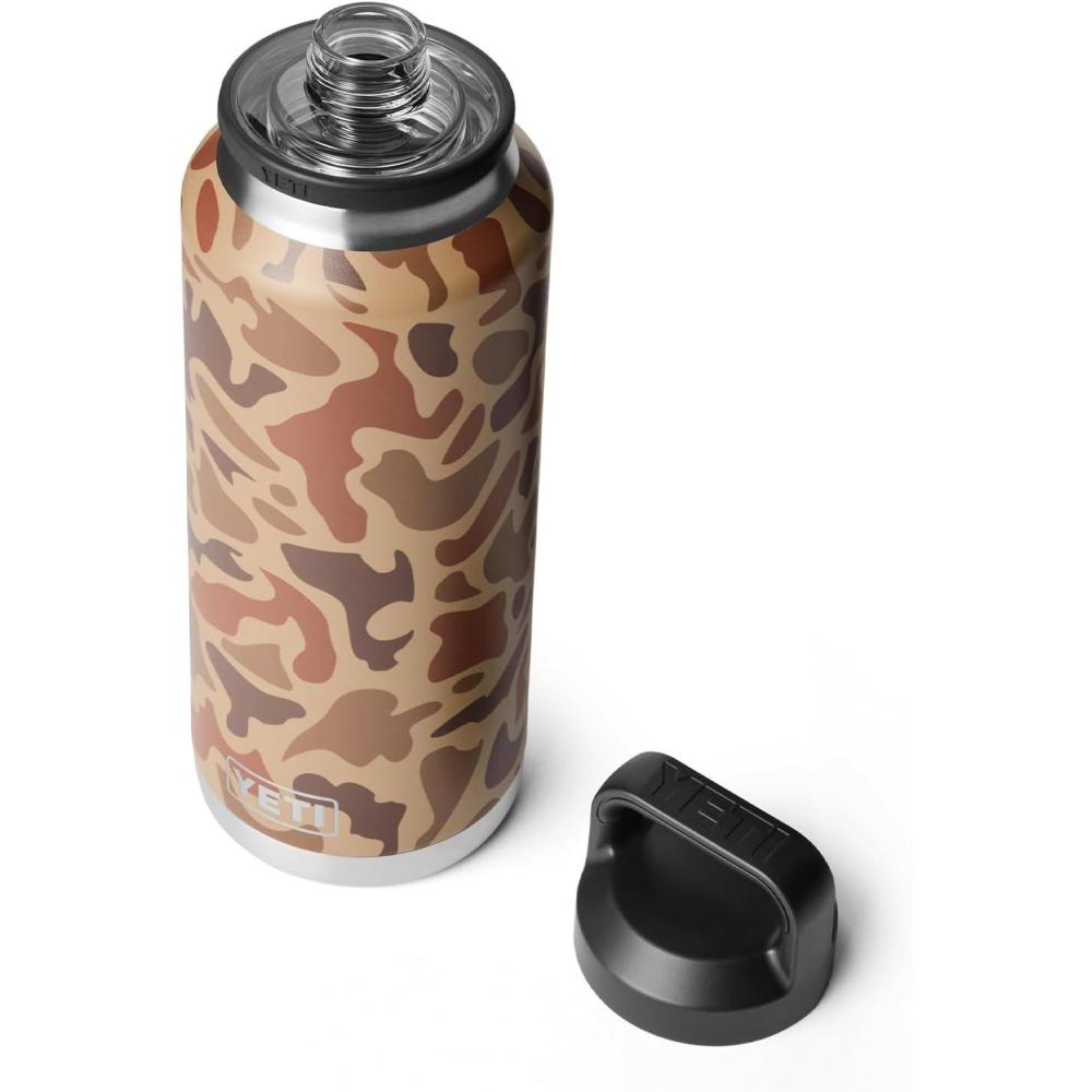 imageYETI Rambler 46 oz Bottle Vacuum Insulated Leakproof Stainless Steel with Chug CapWetlands Camo