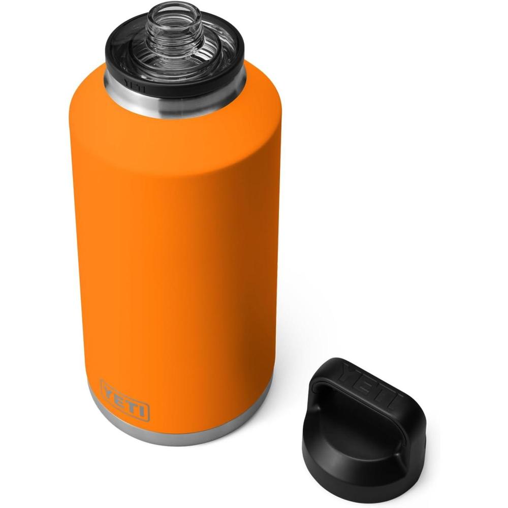 imageYETI Rambler 64 oz Bottle Vacuum Insulated Leakproof Stainless Steel with Chug Cap NavyKing Crab