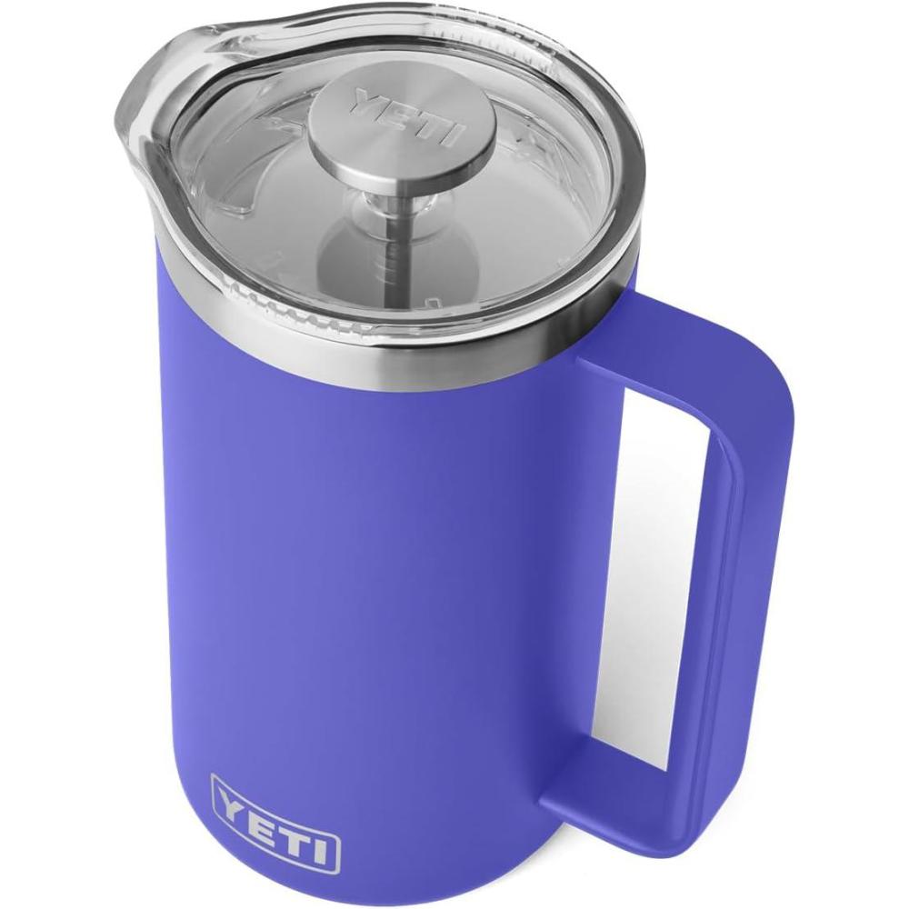imageYETI Rambler 64 oz French Press Coffee Maker WhiteUltramarine Violet
