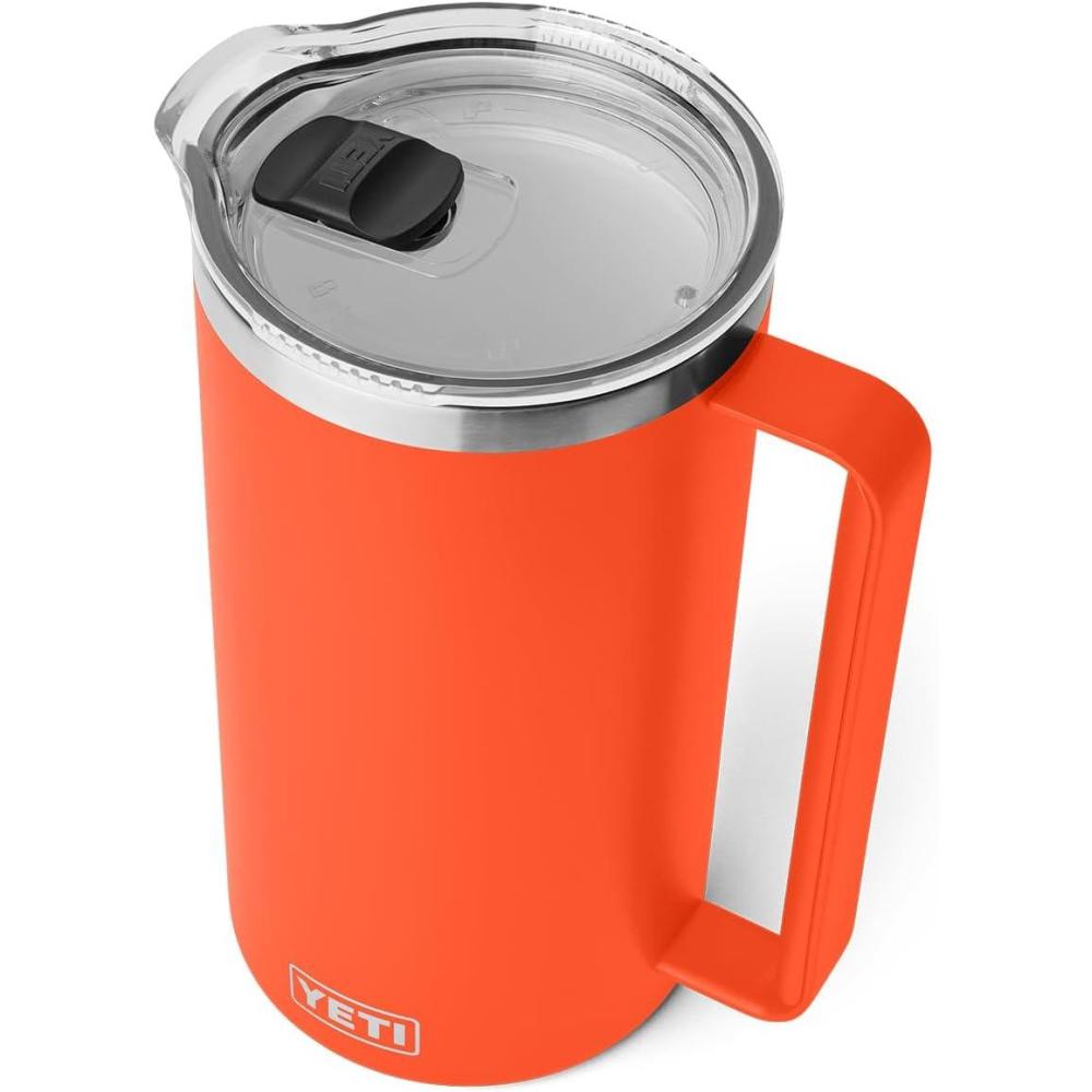 imageYETI Rambler 64 oz Pitcher Vacuum Insulated Stainless Steel with MagSlider Lid Tropical PinkPapaya