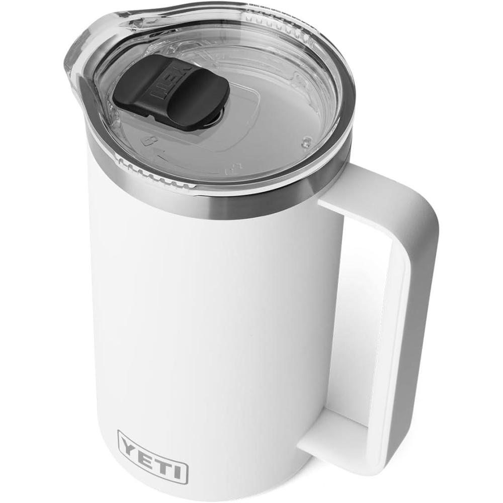 imageYETI Rambler 64 oz Pitcher Vacuum Insulated Stainless Steel with MagSlider Lid Tropical PinkWhite
