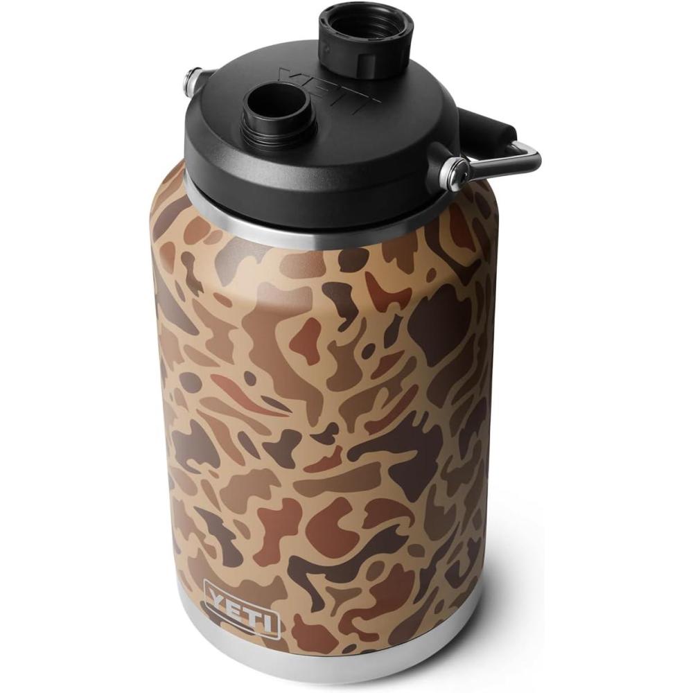 imageYETI Rambler Gallon Jug 20 Vacuum Insulated Leakproof Stainless Steel with MagCap NavyWetlands Camo