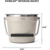 YETI Beverage/Ice Bucket, Holds 6 Longnecks or 3 Bottles of Wine(Cape Taupe)