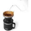YETI Pour Over Coffee Maker Accessory Ramblers, Designed for Perfect Coffee Extraction Anywhere, Stainless Steel, fits any V60 Filter, Navy(Black)