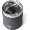 YETI Rambler 10 oz Stackable Lowball 2.0, Vacuum Insulated, Stainless Steel with MagSlider Lid, Seafoam(Black Stone-Textured)