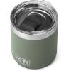 YETI Rambler 10 oz Stackable Lowball 2.0, Vacuum Insulated, Stainless Steel with MagSlider Lid, Seafoam(Camp Green)