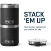 YETI Rambler 10 oz Stackable Lowball 2.0, Vacuum Insulated, Stainless Steel with MagSlider Lid, Seafoam(Grey Stone-Textured)