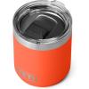 YETI Rambler 10 oz Stackable Lowball 2.0, Vacuum Insulated, Stainless Steel with MagSlider Lid, Seafoam(Papaya)