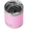 YETI Rambler 10 oz Stackable Lowball 2.0, Vacuum Insulated, Stainless Steel with MagSlider Lid, Seafoam(Power Pink)