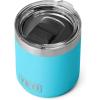 YETI Rambler 10 oz Stackable Lowball 2.0, Vacuum Insulated, Stainless Steel with MagSlider Lid, Seafoam(Reef Blue)