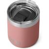 YETI Rambler 10 oz Stackable Lowball 2.0, Vacuum Insulated, Stainless Steel with MagSlider Lid, Seafoam(Sandstone Pink)