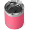 YETI Rambler 10 oz Stackable Lowball 2.0, Vacuum Insulated, Stainless Steel with MagSlider Lid, Seafoam(Tropical Pink)