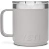 YETI Rambler 10 oz Stackable Mug, Vacuum Insulated, Stainless Steel with MagSlider Lid, White(Granite Gray)