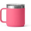 YETI Rambler 10 oz Stackable Mug, Vacuum Insulated, Stainless Steel with MagSlider Lid, White(Tropical Pink)