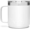 YETI Rambler 10 oz Stackable Mug, Vacuum Insulated, Stainless Steel with MagSlider Lid, White(White)