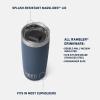 YETI Rambler 10 oz Tumbler, Stainless Steel, Vacuum Insulated with MagSlider Lid, White(Beekeeper)