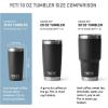 YETI Rambler 10 oz Tumbler, Stainless Steel, Vacuum Insulated with MagSlider Lid, White(Black)