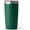 YETI Rambler 10 oz Tumbler, Stainless Steel, Vacuum Insulated with MagSlider Lid, White(Black Forest Green)