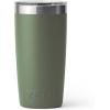 YETI Rambler 10 oz Tumbler, Stainless Steel, Vacuum Insulated with MagSlider Lid, White(Camp Green)